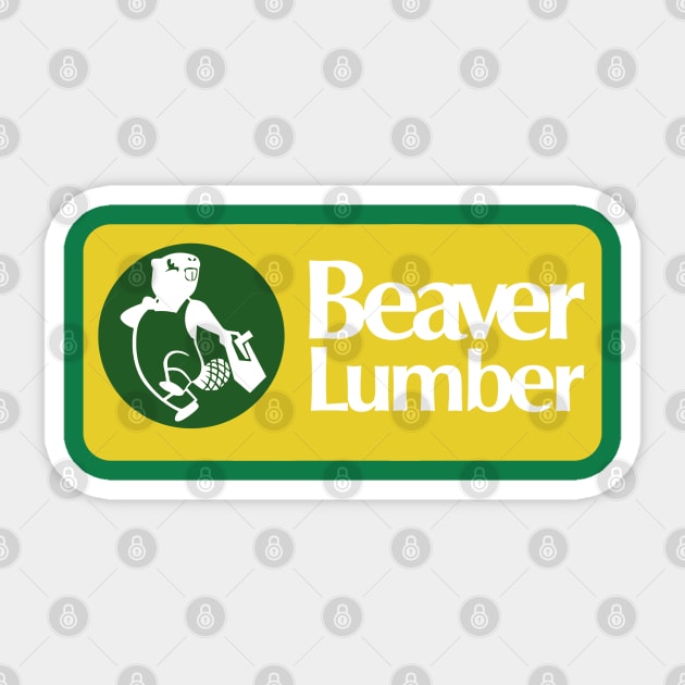 Beaver-Lumber-Canada Sticker by Boose creative